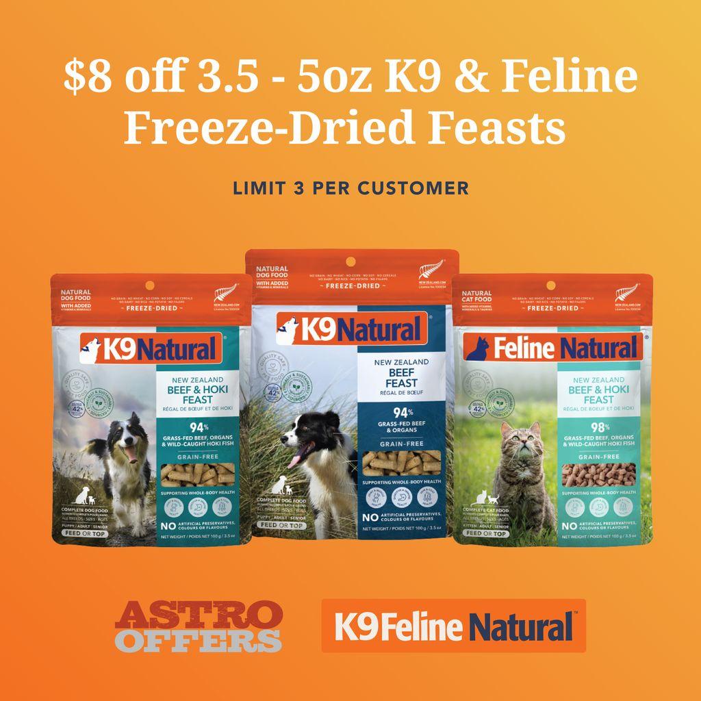 Our Freeze-dried pet food is complete & balanced, nutrient-dense. Feed as a complete meal, or sprinkle over your pet's existing food as a tasty topper and nutrient boost.