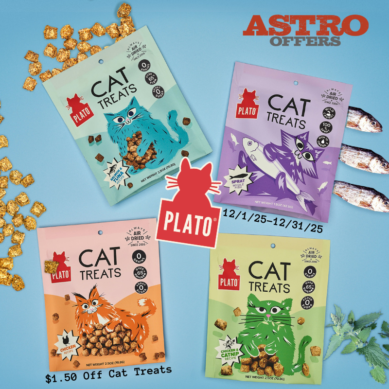 Plato | $1.50 OFF Select Cat Treats 