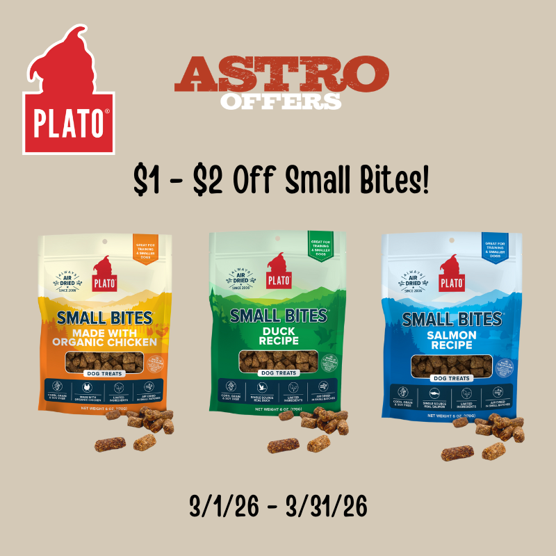Bite-sized, meaty morsels are the perfect size for training or offering multiple rewards and are free of any grains.