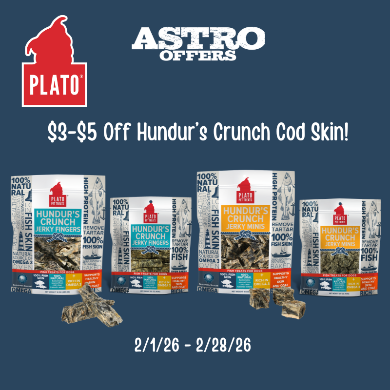 Single ingredient Cod Fish Skin treats are sustainably caught and air-dried to lock in nutrients. Hundur's Crunch delivers a clean, tasty snack dogs adore.