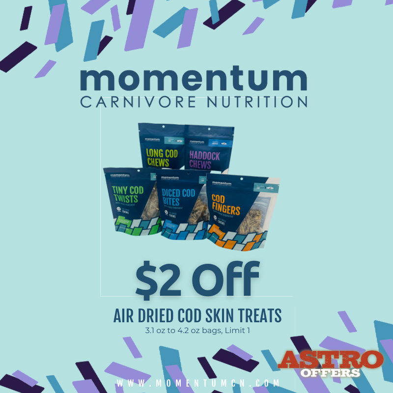 Momentum | $2.00 OFF Bagged Fish Skin Treats