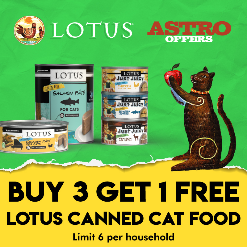 LOTUS | Buy 3, Get 1 FREE on Cat Cans