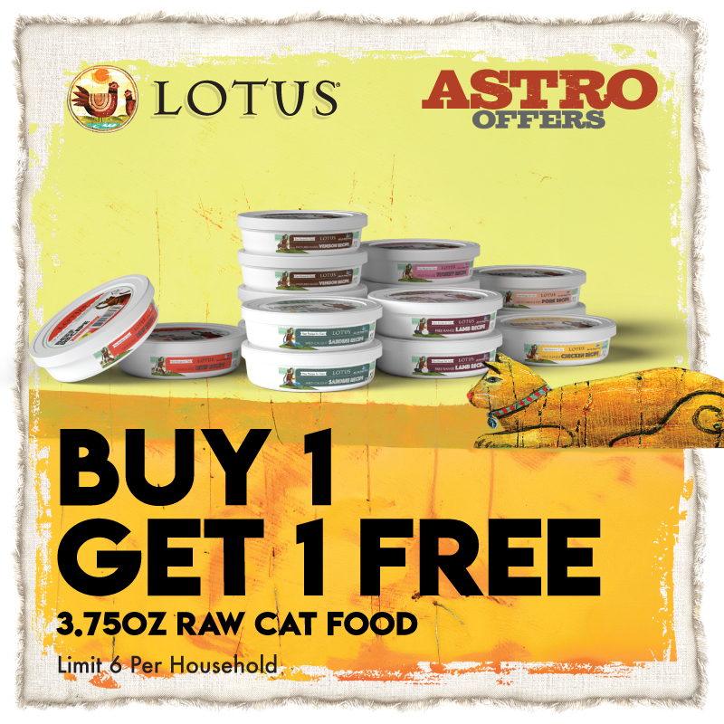 LOTUS | Buy 1, Get 1 FREE on 3.75oz Raw Cat Food