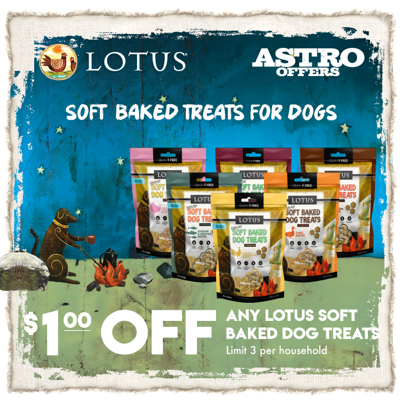 LOTUS | $1.00 OFF Soft-Baked Dog Treats