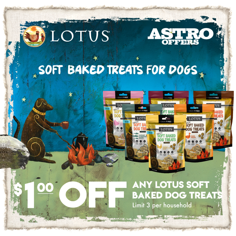 LOTUS | $1.00 OFF Soft-Baked Dog Treats