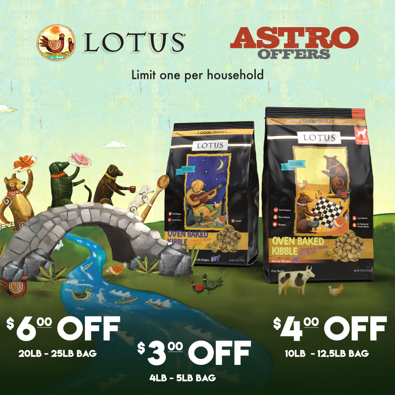 It's Simple! Baked is Best! Lotus Oven Baked dog food retains more of the good stuff so you can feed your best friend the absolute best kibble around!