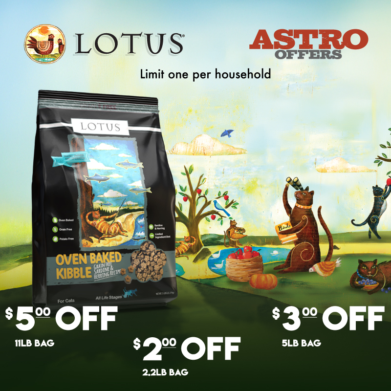 It's Simple! Baked is Best! Your feline friend deserves the absolute best, and that what they get with Lotus Oven Baked kibble for cats. Slowly cooked to preserve all the nutrients needed to thrive!
