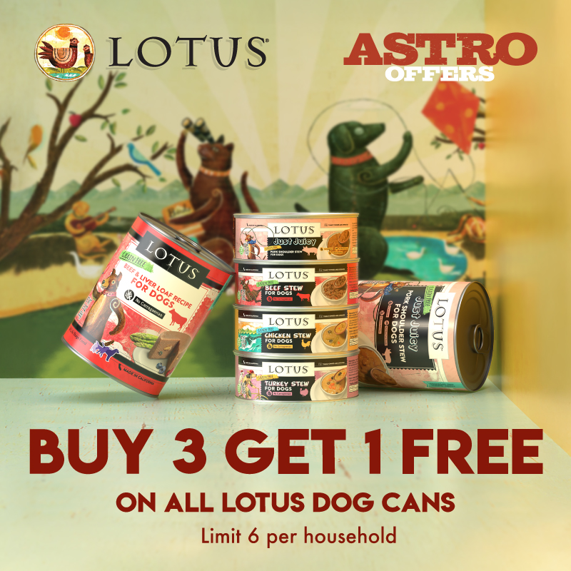 Lotus Dog Cans are made with immense love and care at our Family Owned & Operated cannery in southern California. No Carageenan. Only human grade meat, veggies, broth & vitamins for a complete diet.