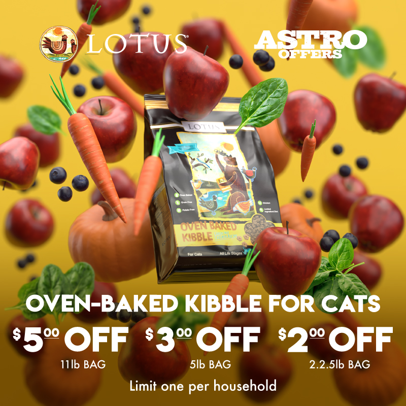 It's Simple! Baked is Best! Your feline friend deserves the absolute best, and that what they get with Lotus Oven Baked kibble for cats. Slowly cooked to preserve all the nutrients needed to thrive!
