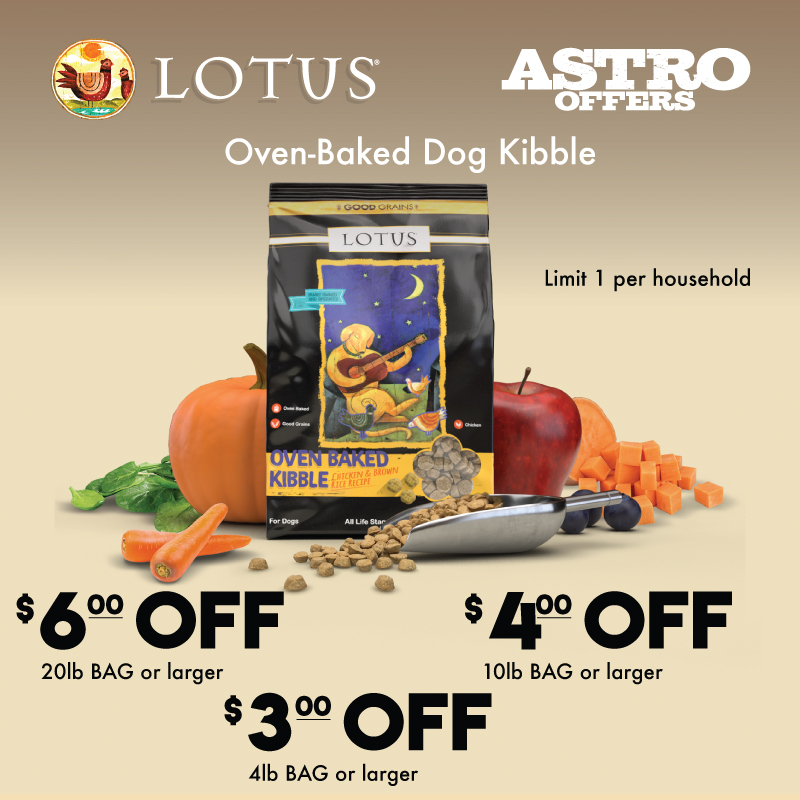 It's Simple! Baked is Best! Lotus Oven Baked dog food retains more of the good stuff so you can feed your best friend the absolute best kibble around!