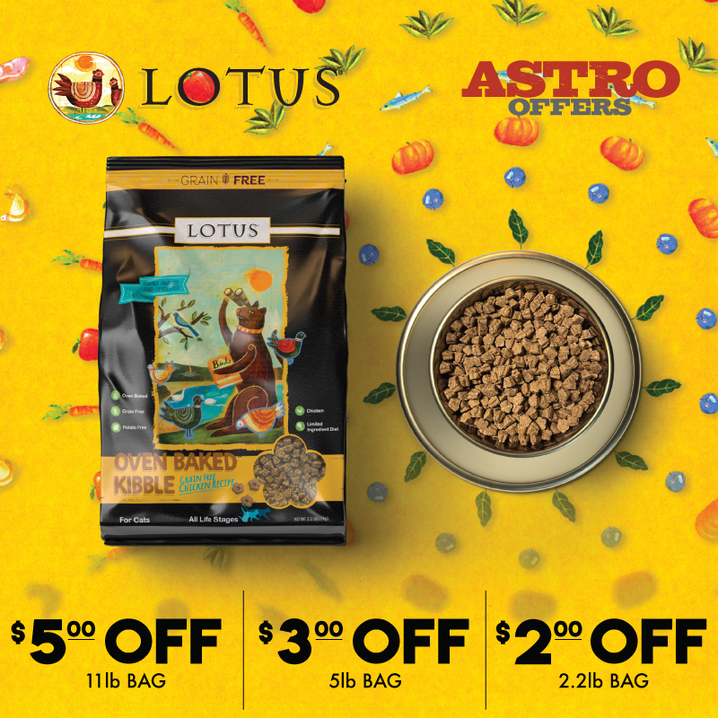 It's Simple! Baked is Best! Your feline friend deserves the absolute best, and that what they get with Lotus Oven Baked kibble for cats. Slowly cooked to preserve all the nutrients needed to thrive!
