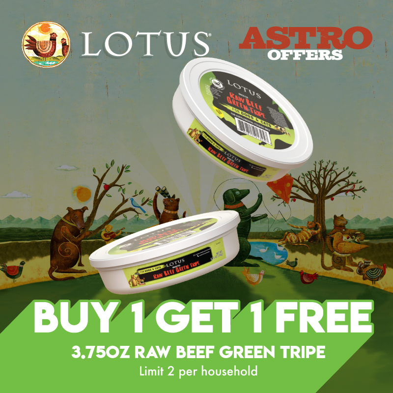 LOTUS | Buy 1, Get 1 FREE on 3.75oz Beef Green Tripe Supplement