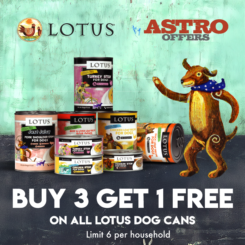 LOTUS | Buy 3, Get 1 FREE on Lotus Dog Cans
