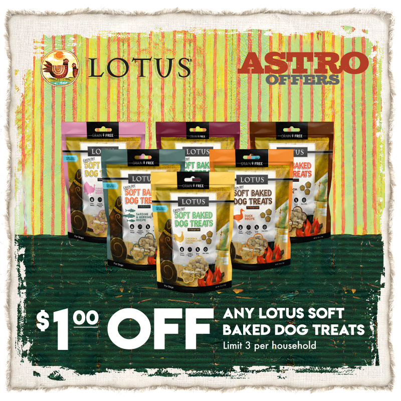 LOTUS | $1.00 OFF Soft-Baked Dog Treats