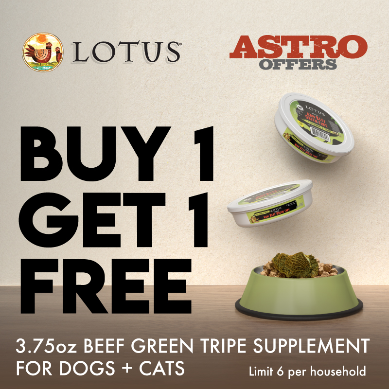 LOTUS | Buy 1, Get 1 FREE on 3.75oz Beef Green Tripe Supplement