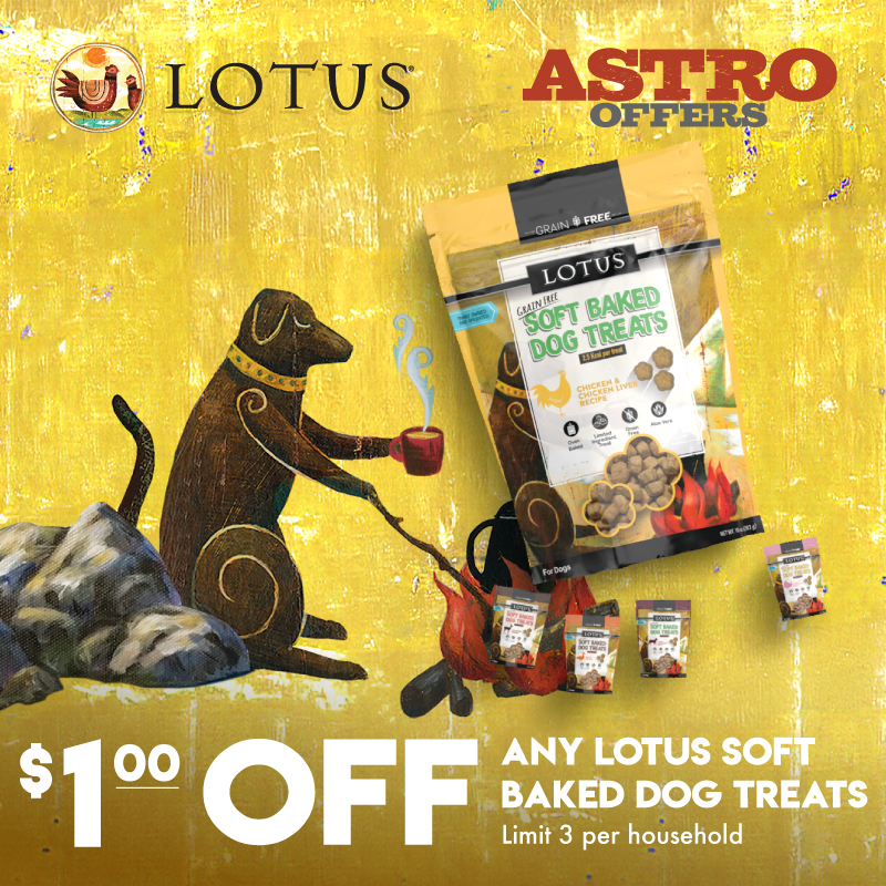 LOTUS | $1.00 OFF Soft-Baked Dog Treats