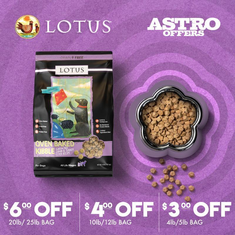 It's Simple! Baked is Best! Lotus Oven Baked dog food retains more of the good stuff so you can feed your best friend the absolute best kibble around!