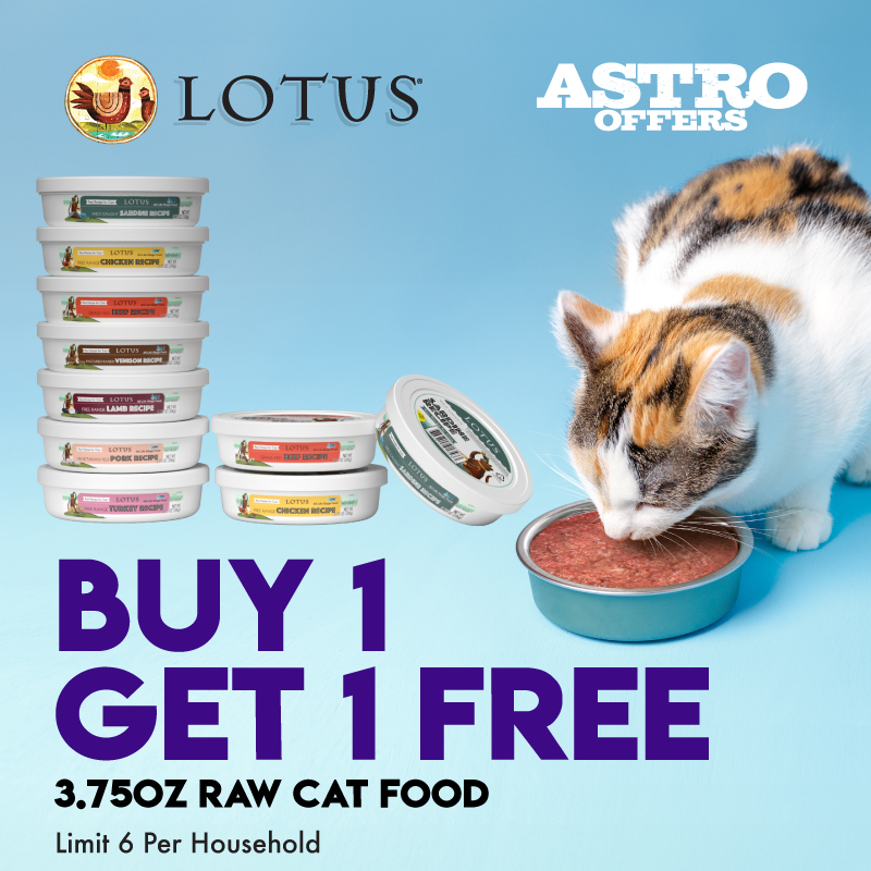 LOTUS | Buy 1, Get 1 FREE on 3.75oz Raw Cat Food Recipes