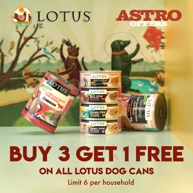 LOTUS | Buy 3, Get 1 FREE on Dog Cans