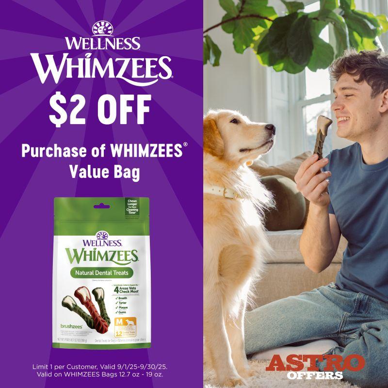 WHIMZEES | $2.00 OFF WHIMZEES Value Bags