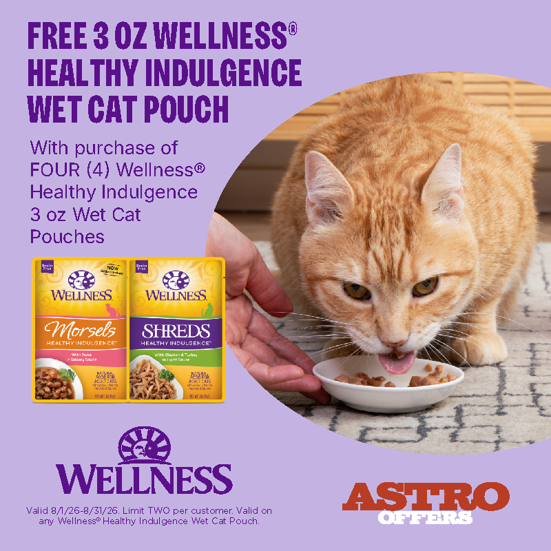 All natural, grain free meals, with real morsels of meat and fish in delicious gravies. Convenient, ready to serve pouches make mealtime quick and easy!