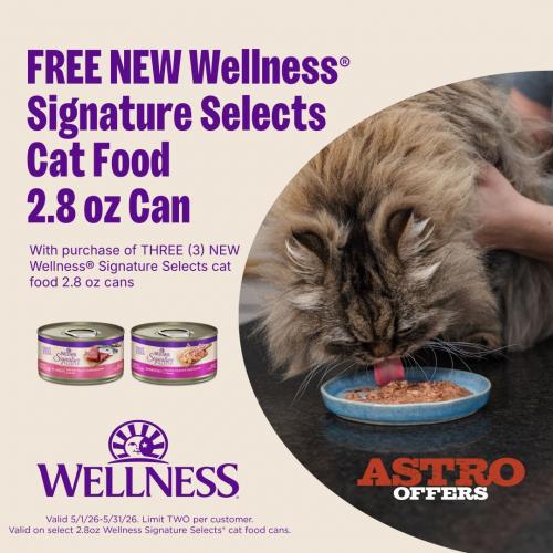 Signature Selects gourmet canned cat food delivers the variety your cat craves. Each grain-free recipe features delicate cuts of high-quality meat or seafood in delicious sauces.
