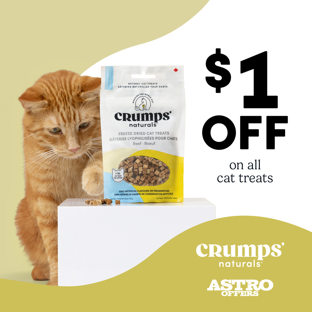 We have been waiting for 9 lives! We've watched dogs enjoy Crumps' for long enough and now it's our turn. All we wanted was better treats. Its about time. -The Cats