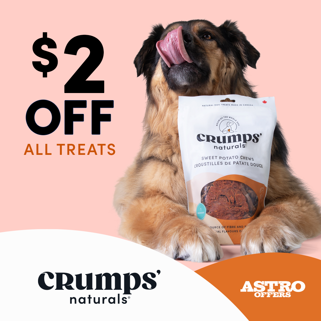 At Crumps' Naturals, we believe that feeding your pup should be as pure as their love for you. Our simple, natural treats make it easy to nourish the whole dog, and helping them live their best life.