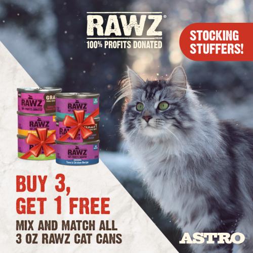 RAWZ | Buy 3, Get 1 FREE on 3oz Cat Cans