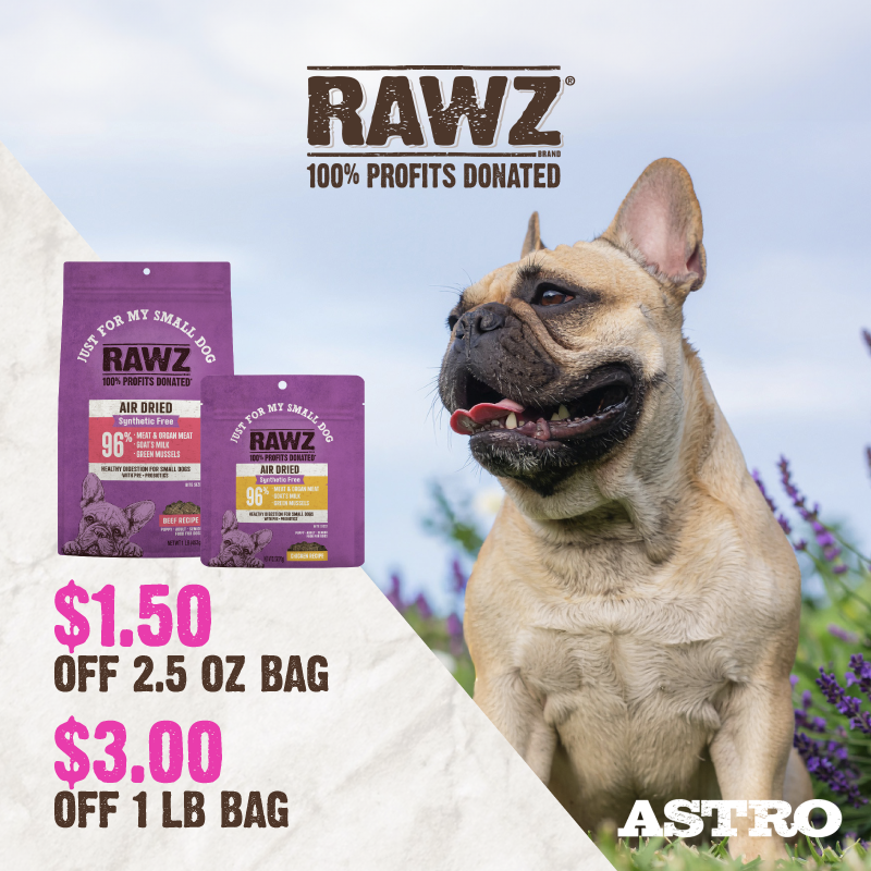 RAWZ | Dollars OFF LID Air Dried Dog Food
