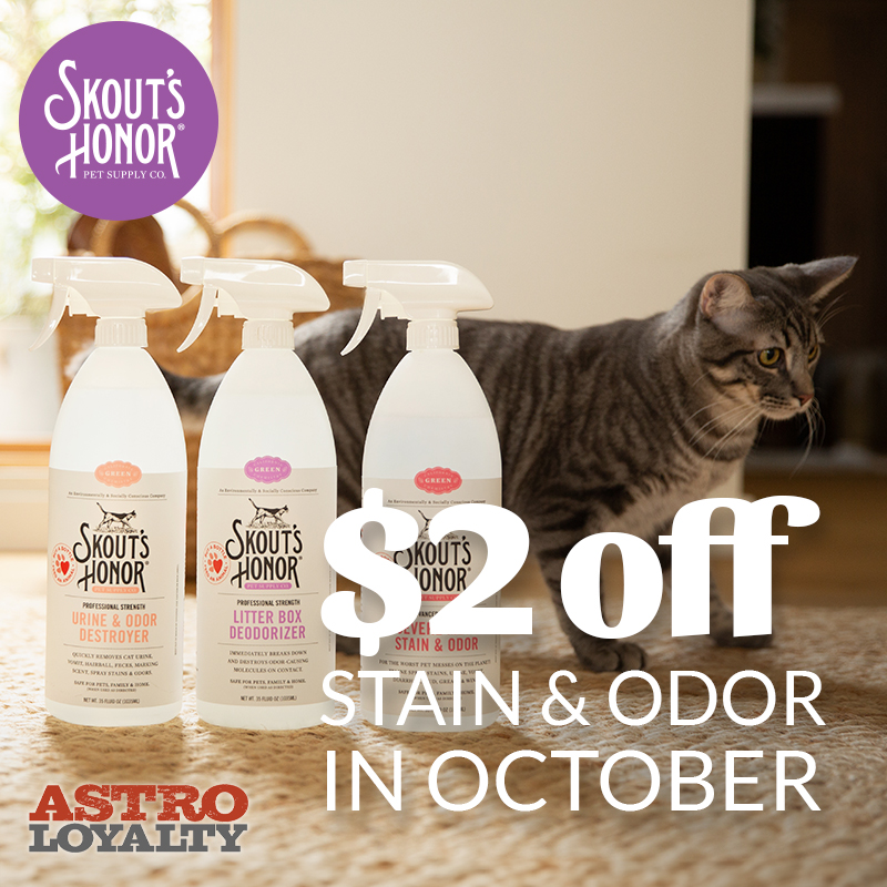 Skout's Honor | $2.00 OFF Stain & Odor Products
