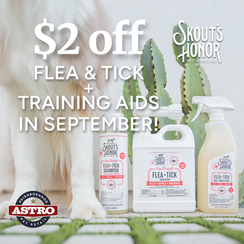 Skout's Honor | $2.00 OFF Flea+Tick and Training Aids