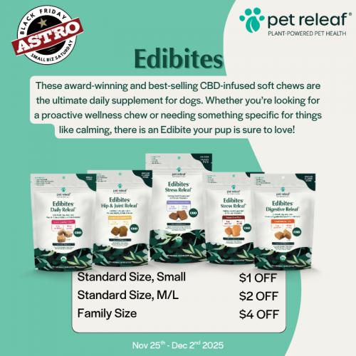 Pet Releaf | Black Friday | Dollars OFF Edibites 
