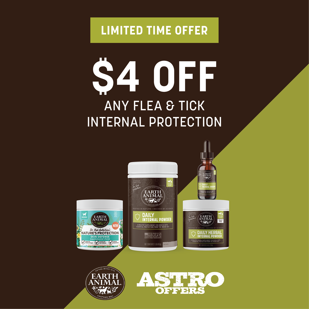 Earth Animal | $4.00 OFF Apothecary Flea & Tick Internal Protection