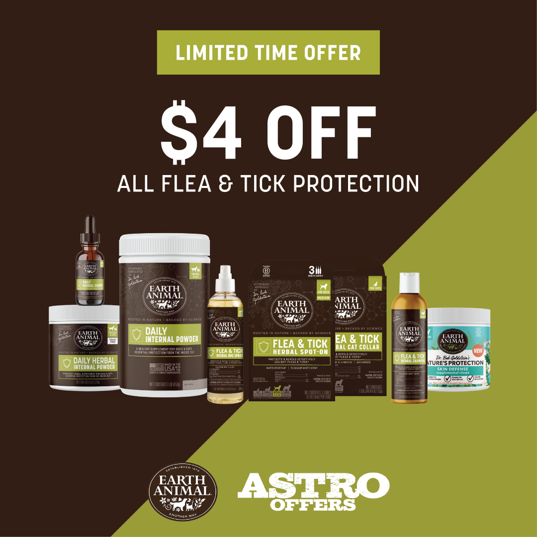 Earth Animal | $4.00 OFF All Flea & Tick Protection