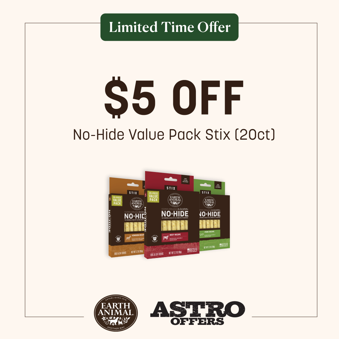 Earth Animal | $5.00 OFF No-Hide Stix Value Pack (20ct)