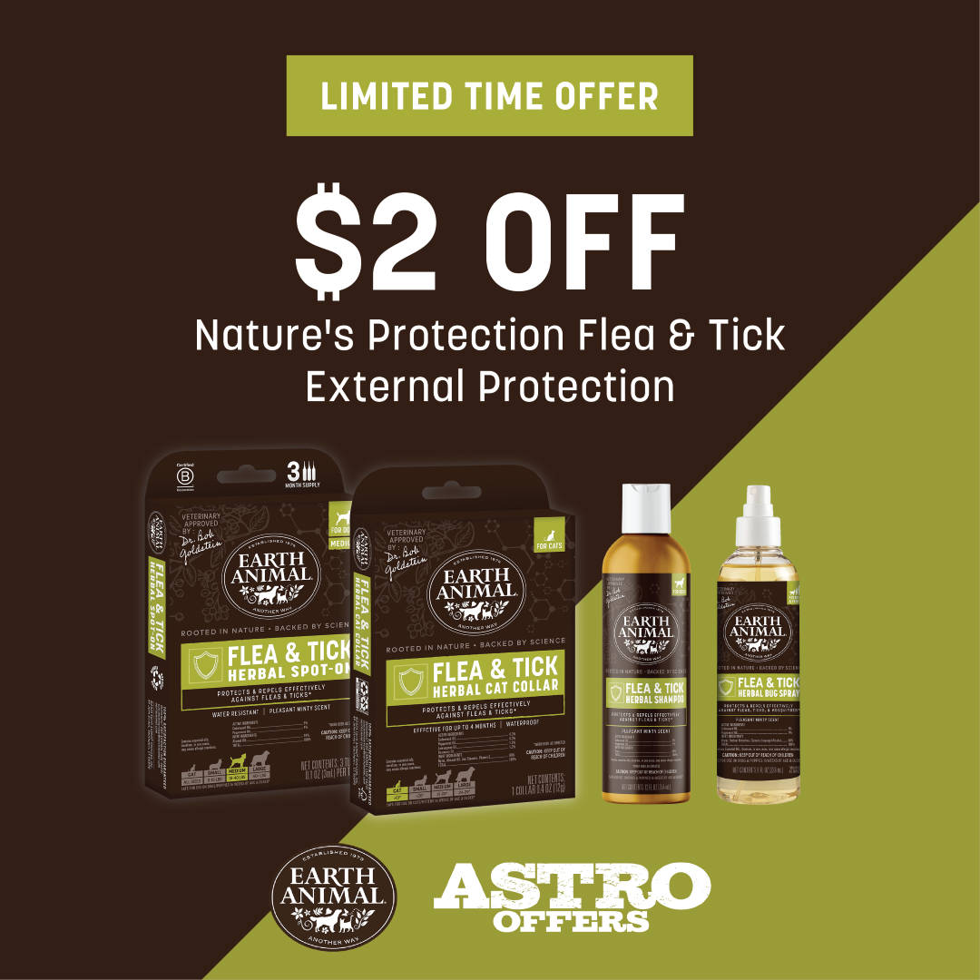 Earth Animal | $2.00 OFF Nature's Protection Flea & Tick External Protection