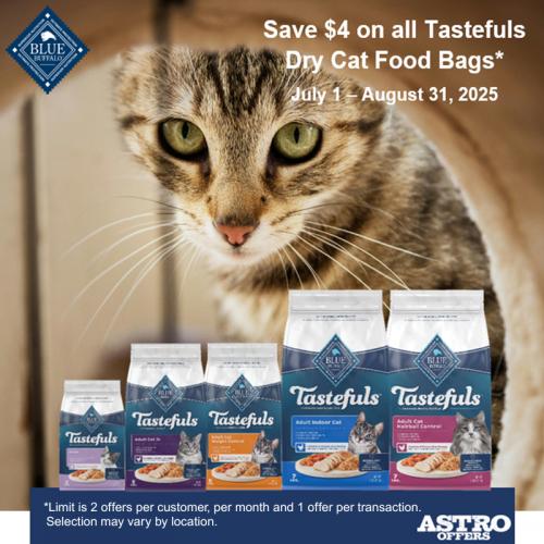 Blue Buffalo | $4.00 OFF Tastefuls Dry Cat Food