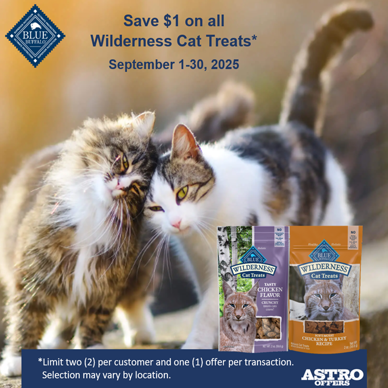 Blue Buffalo | $1.00 OFF Wilderness Cat Treats