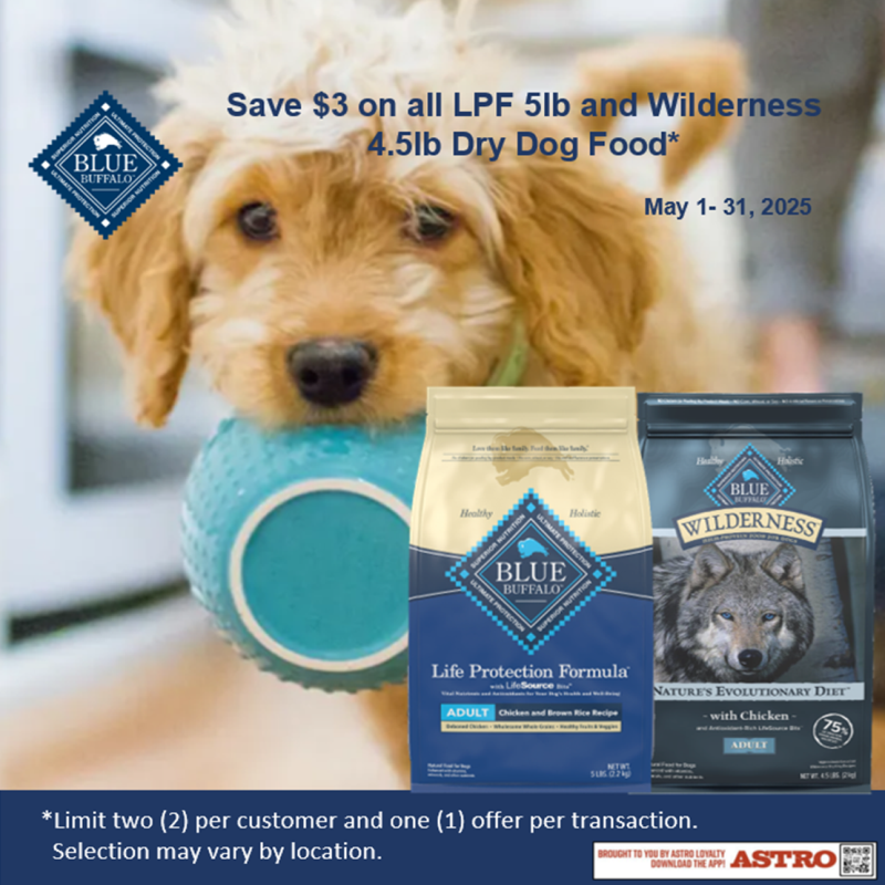 Blue Buffalo | $3.00 OFF Select Small Bags of Dry Dog Food