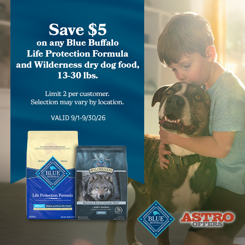 Each BLUE dry dog food recipe starts with real meat and contains the finest natural ingredients enhanced with vitamins, minerals, and other nutrients ideal for adult dogs.