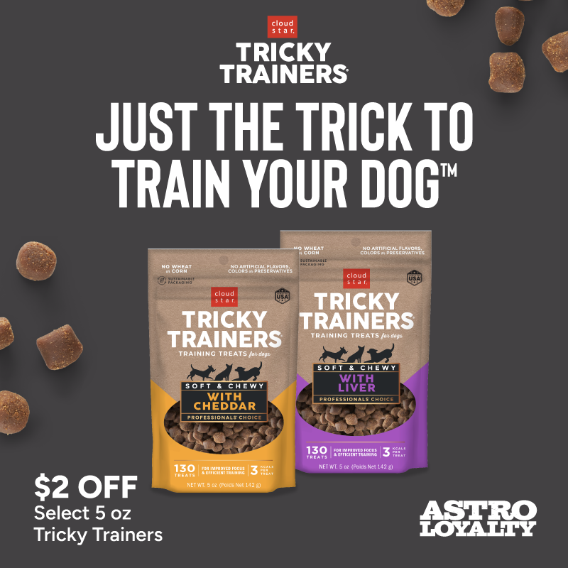 Who says you can't teach an old dog new tricks? Young or old, your dogs will flip for the amazing taste of our Tricky Trainers. 