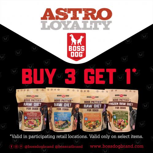 Boss Dog Brand are infused with probiotics to ensure that your pet gets the digestive system support they need. Treat Your Pet, Like a Boss™
