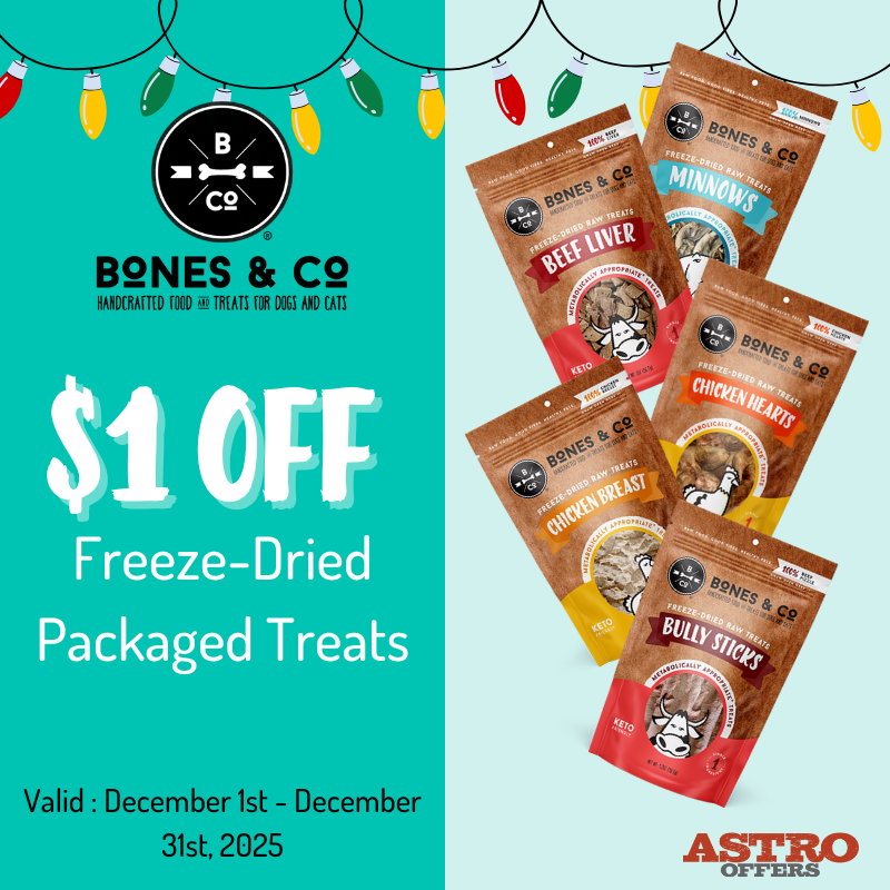Bones & Co. | $1.00 OFF Packaged Freeze-Dried Treats