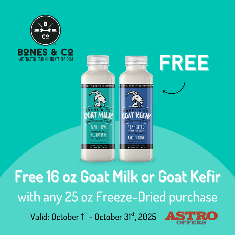 Bones & Co. | FREE 16oz Goat Milk or Kefir with Qualifying Food Purchase