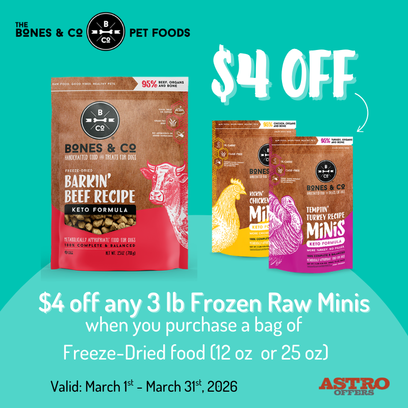 Both our Raw Frozen and Freeze-Dried Food have a 1:1 fat to protein ratio, formulated for metabolically appropriate, 100% complete and balanced canine nutrition.