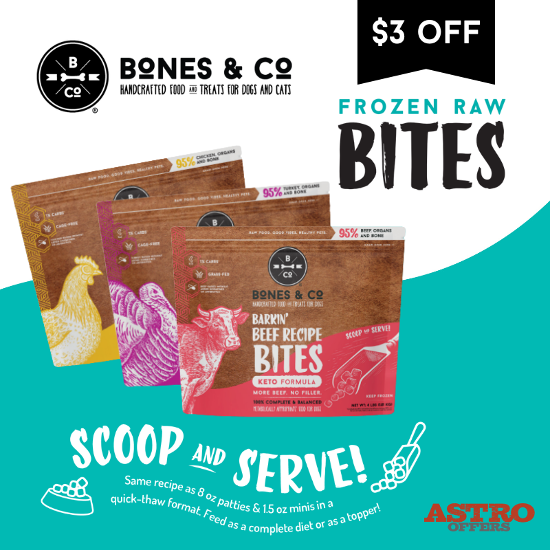 Bones & Co. | $3.00 OFF Frozen Raw Bites 4lb