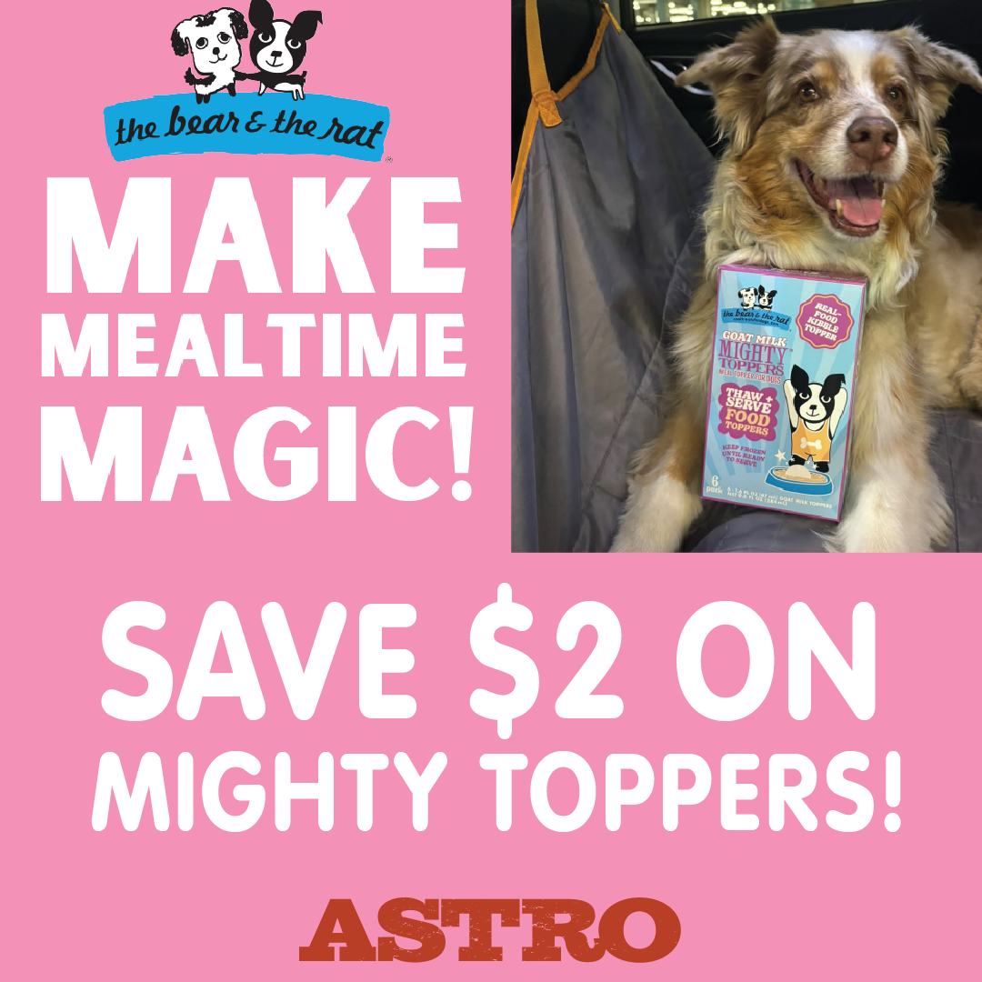 The Bear and the Rat | $2.00 OFF Mighty Toppers