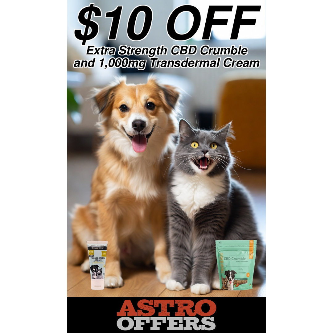 CBD Crumble: sprinkle on food for picky pets! Transdermal Cream: rub into skin for fast relief! Two easy ways to give your pet the care they deserve with less hassle!