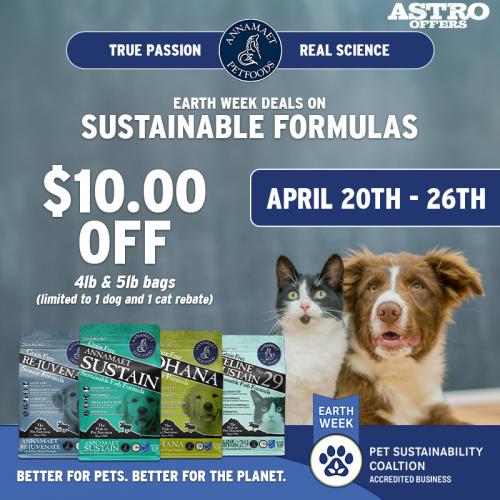 Annamaet | Earth Week - PSC | $10.00 OFF Select 4lb-5lb Bags